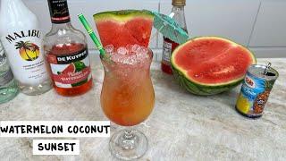 Watermelon Coconut Sunset