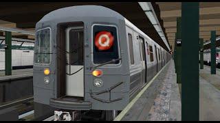 OpenBVE Roleplay: NYC Subway R68 Q via 6 Av Express to Coney Island