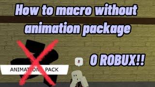 HOW TO MACRO IN DA HOOD WITHOUT ANIMATION PACKAGE (free macro)