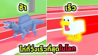 ฝึกจนเป็นไก่ที่วิ่งเร็วที่สุดในโลก Roblox Animal Race