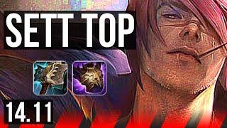 SETT vs PANTHEON (TOP) | 7 solo kills, Dominating | NA Master | 14.11