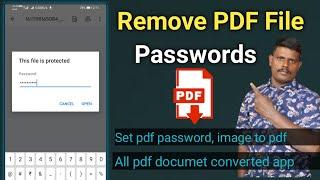 Remove pdf file password and set password to pdf converter i love pdf app review