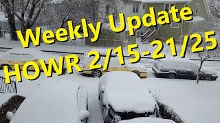 Weekly update. Winter still in full force, snow removal, leaking wheels/tires, alternator, etc -HOWR