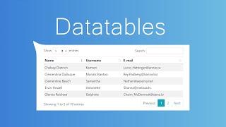 How to install and use Datatables package