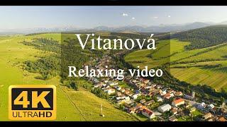 4K Vitanová - Slovakia - Orava. Summer relaxation video from a drone. DJI Air 2S