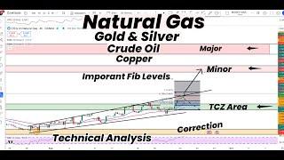 Natural Gas Imp FIB , Minor and Major Levels & Correction|Gold |Silver | Copper |Crude Oil |FORECAST