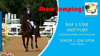 Aaron Millar and Count Onyx in 1.20 OPEN at NAF Hartpury Show Jumping Spectacular 2024