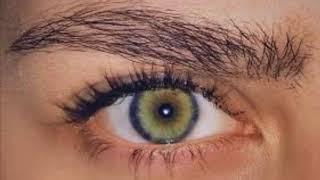 green eyes with black limbal rings + 20/20 vision subliminal