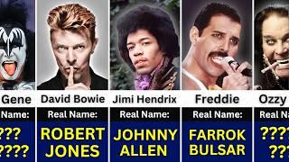  REAL NAMES Of Famous Rock Stars | David Bowie, Freddie Mercury