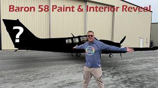 Baron 58 Paint & Interior Reveal & Flight to FlightSafety training.