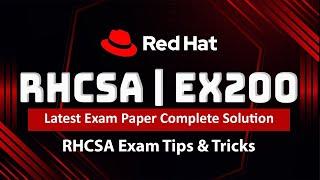 RHCSA Exam Preparation with Latest Dumps  Live Session in English | RedHat-9 | 2024 | Ex-200