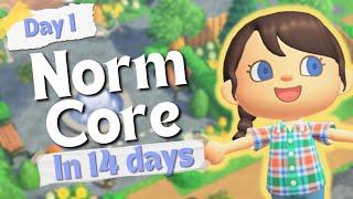 BUILDING A NORMCORE ISLAND IN 14 DAYS | ENTRANCE BUILD ACNH | ANIMAL CROSSING NEW HORIZONS