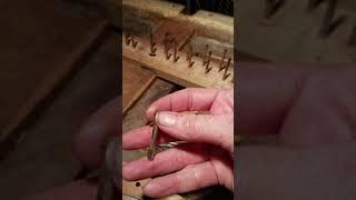 Antique Adam Schaaf piano, replacing pins