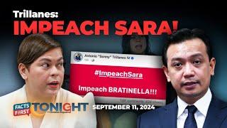 Trillanes: Impeach VP Sara Duterte