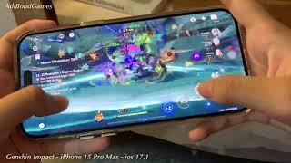 Genshin Impact Full Graphics on iPhone 15 Pro Max iOS 17.1