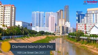 Diamond Island (Koh Pic) Phnom Penh Cambodia Driving Tour 2021.