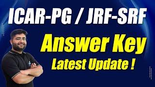 ICAR-PG / JRF-SRF - 2024 Answer Key Latest Update ! #icar #icarpg #jrfsoil #srfsoil #royaludaipur