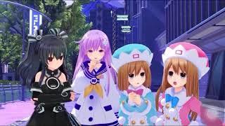 Rom and Ram touring around Planeptune (Neptunia Sisters Vs Sisters)