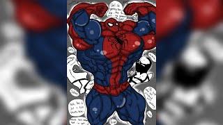Spidey's symbiotic bulk - Muscle growth comic
