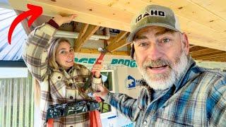 ALMOST DONE! | Pine Porch Ceiling Installation