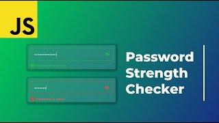 Javascript Password Strength Checker With Regex