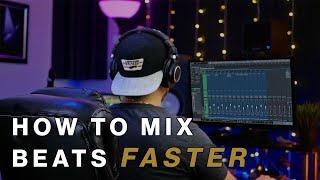 How to MIX BEATS FASTER In Studio One 4 | Studio One Beat Mixing Template
