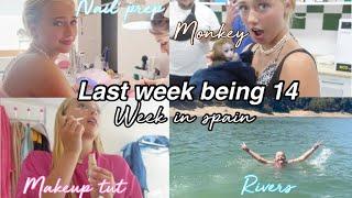 a week in the life IN SPAIN! + HOLIDAY make up routine! (my last week of being 14)