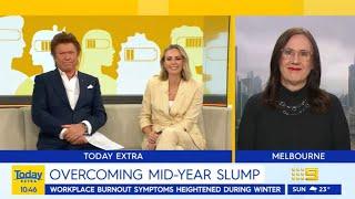 How to Beat Workplace Burnout Channel 9 Today Extra Richard Wilkins, Sylvia Jeffreys and Sue Ellson