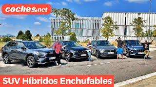 Comparativa SUV: Hyundai Tucson, Toyota RAV4, VW Tiguan, Ford Kuga | Prueba Híbridos Enchufables