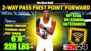 The MOST TOXIC ‘2-WAY PASS FIRST POINT FORWARD’ Build To Make For NBA 2K24… BEST ALL AROUND BUILD!