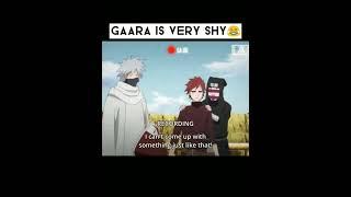 Gaara is very shy | #naruto #anime #gaara #kankuro #kakashi #sand #funny #animeedit #shorts