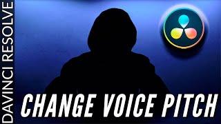 Disguise Voice in Davinci Resolve 16 | Change Voice Pitch
