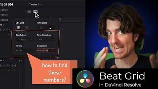 Accurate Beat Grid in Davinci Resolve - Finding BPM and Song Start with BeatEdit