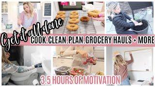 GET IT ALL DONE MARATHON // CLEAN WITH ME PLAN WITH ME COOK WITH ME + GROCERY HAULS!