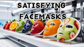 SATISFYING FACEMASKS! #tiktok #satisfying #reels #slime #youtubeshorts #instagram #tiktok #facemask