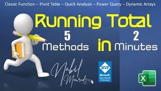 Running Total in Excel  5 Methods in 2 Minutes