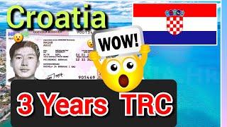 3 years valid trc card in croatia 2024 | croatia new update 2024 | croatia working visa | #croatia