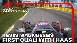 Kevin Magnussen's First Qualifying with Haas | 2017 Australian Grand Prix | #assettocorsa