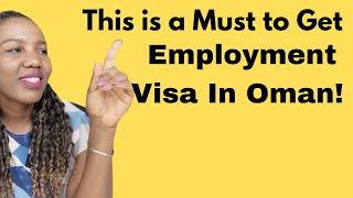 Employment Visa Requirements In Oman