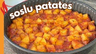 Baked Potatoes in Tomato Sauce  | Easy & Delicious Side Dish 