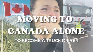 I quit my job and moved to Canada alone to become a Truck Driver (but failed my test)
