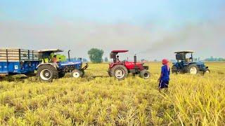 Aukha Fas Gya Tralla Gille Khet Ch | Rescue With 3 Tractor