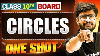 CIRCLES in 1 Shot: FULL CHAPTER (Theory + PYQs) | Class 10 Board | WARRIOR 2025