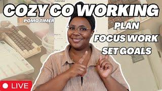 LIVE Cowork with Me! Working, Chatting, and Coffee!