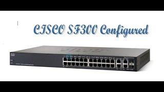 CISCO SF300-24 || 24 Port ||10/100 Managed Switch configured