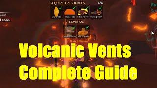 FULL GUIDE To Complete VOLCANIC VENTS Level 1 in Fisch! (Volcanic Vents All Resources) Roblox