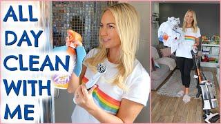 ALL DAY CLEAN WITH ME!  ENTIRE HOUSE  |  CLEANING MOTIVATION