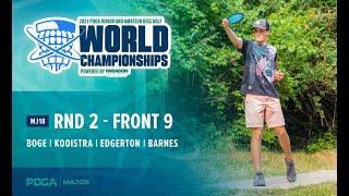 2023 PDGA JUNIOR DISC GOLF WORLD CHAMPIONSHIPS | MJ18 R2F9 | Boge, Kooistra, Edgerton, Barnes