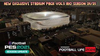 NEW EXCLUSIVE STADIUM PACK VOL.5 AIO SEASON 24/25 - PES 2021 & FOOTBALL LIFE 2024