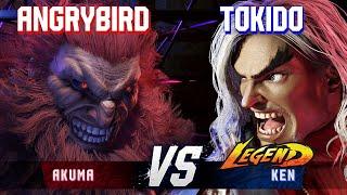 SF6 ▰ ANGRYBIRD (Akuma) vs TOKIDO (Ken) ▰ High Level Gameplay